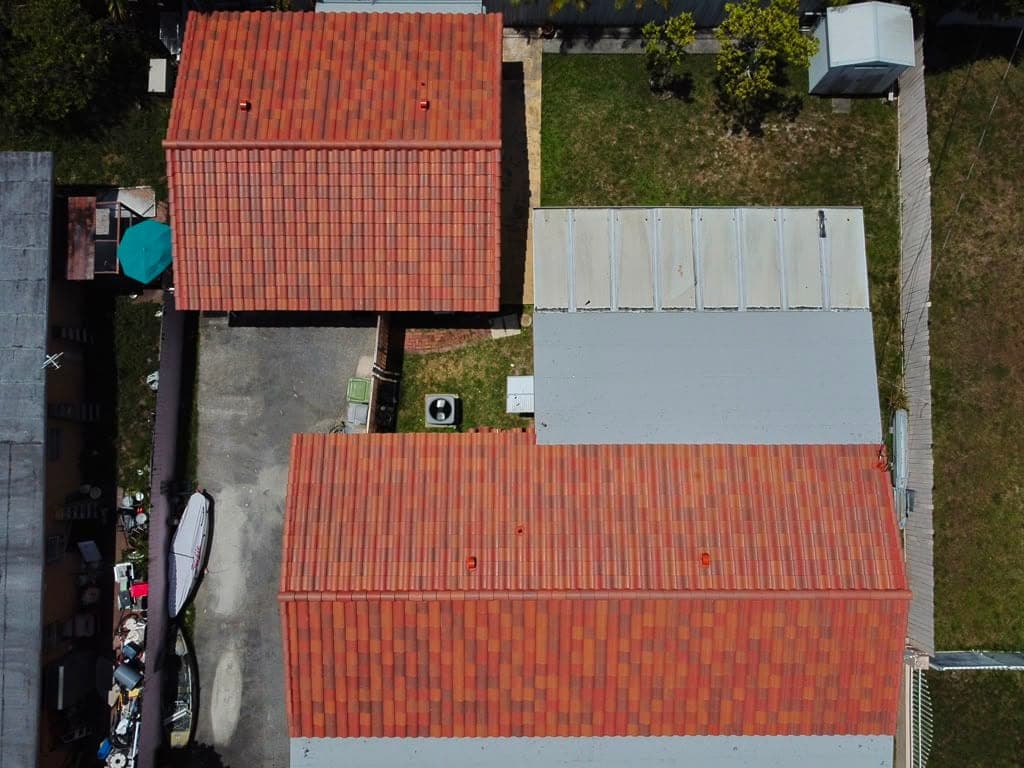 Completed spanish s tile roof